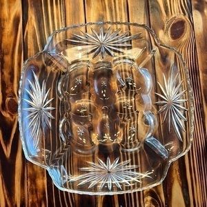 Anchor Hocking Plate Egg Relish Tray Platter